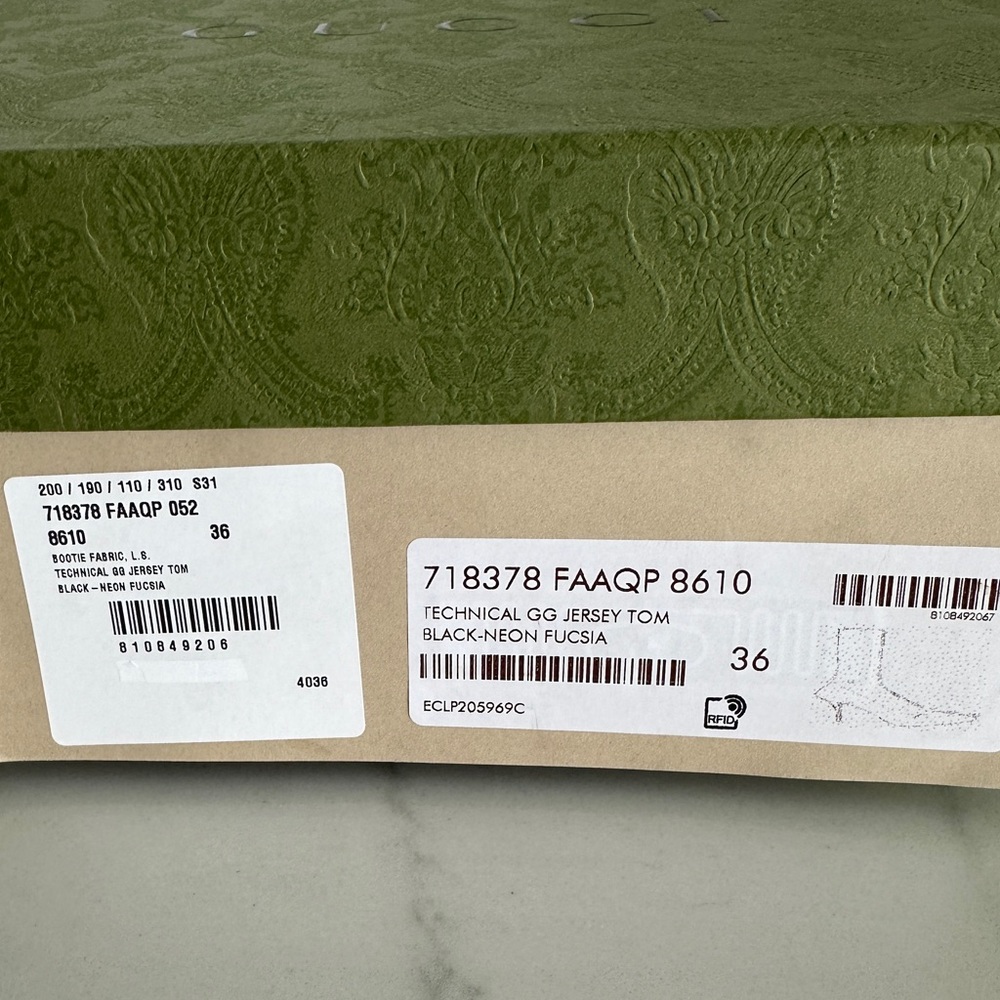 Gucci GG Jersey Tom Technical Fabric Boot - Picture 10 of 10